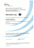 DAKKS-Akkreditierungs-Urkunde